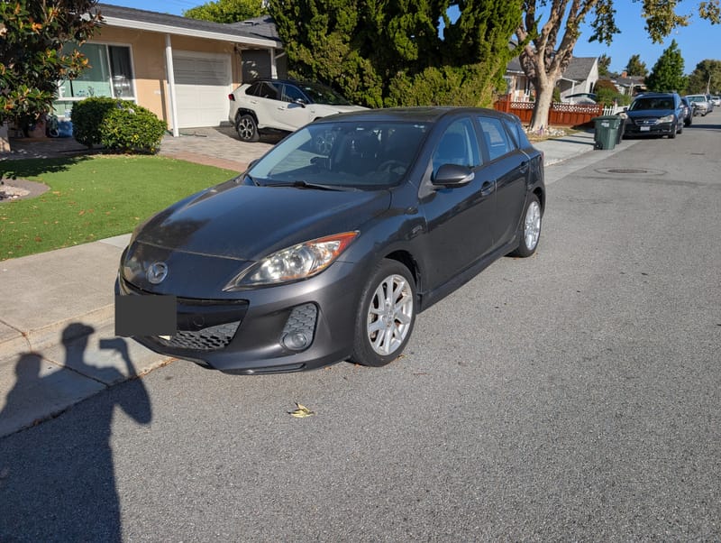 Front view of the Mazda3